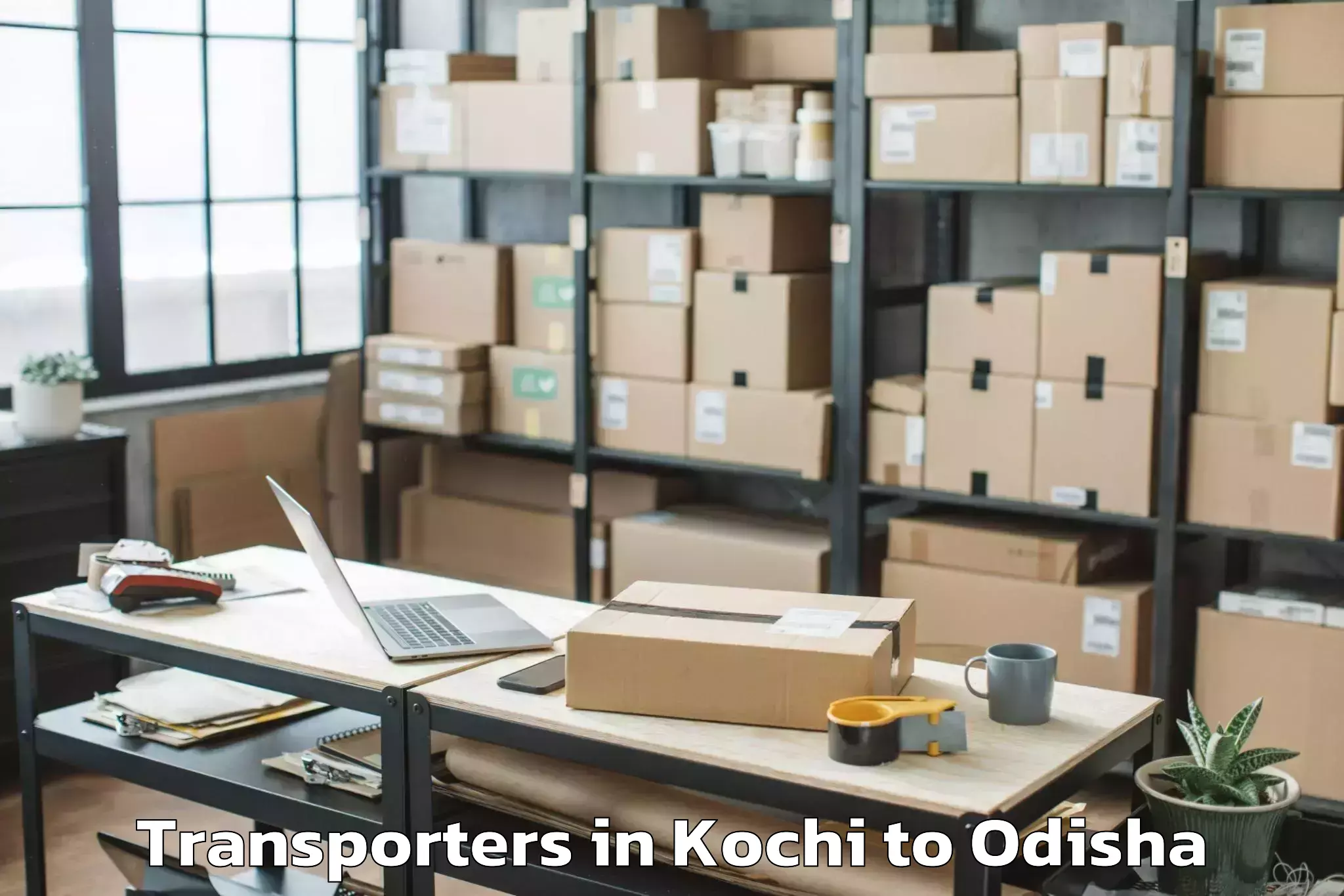 Easy Kochi to Odagaon Transporters Booking